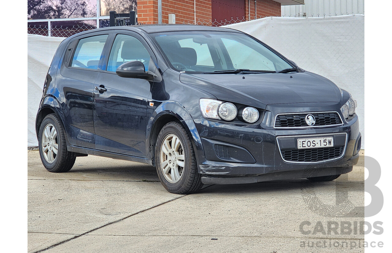 6/2013 Holden Barina CD TM MY13 5d Hatchback Black 1.6L