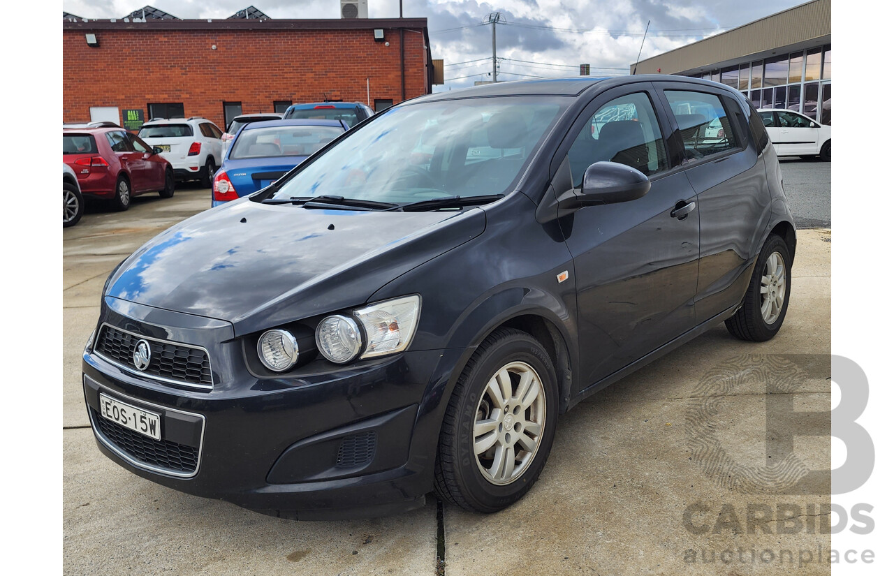 6/2013 Holden Barina CD TM MY13 5d Hatchback Black 1.6L