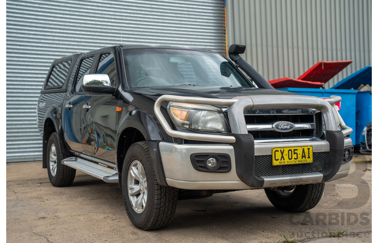 11/2010 Ford Ranger XLT (4x4) PK Dual Cab P/Up Black Mica Turbo Diesel 3.0L