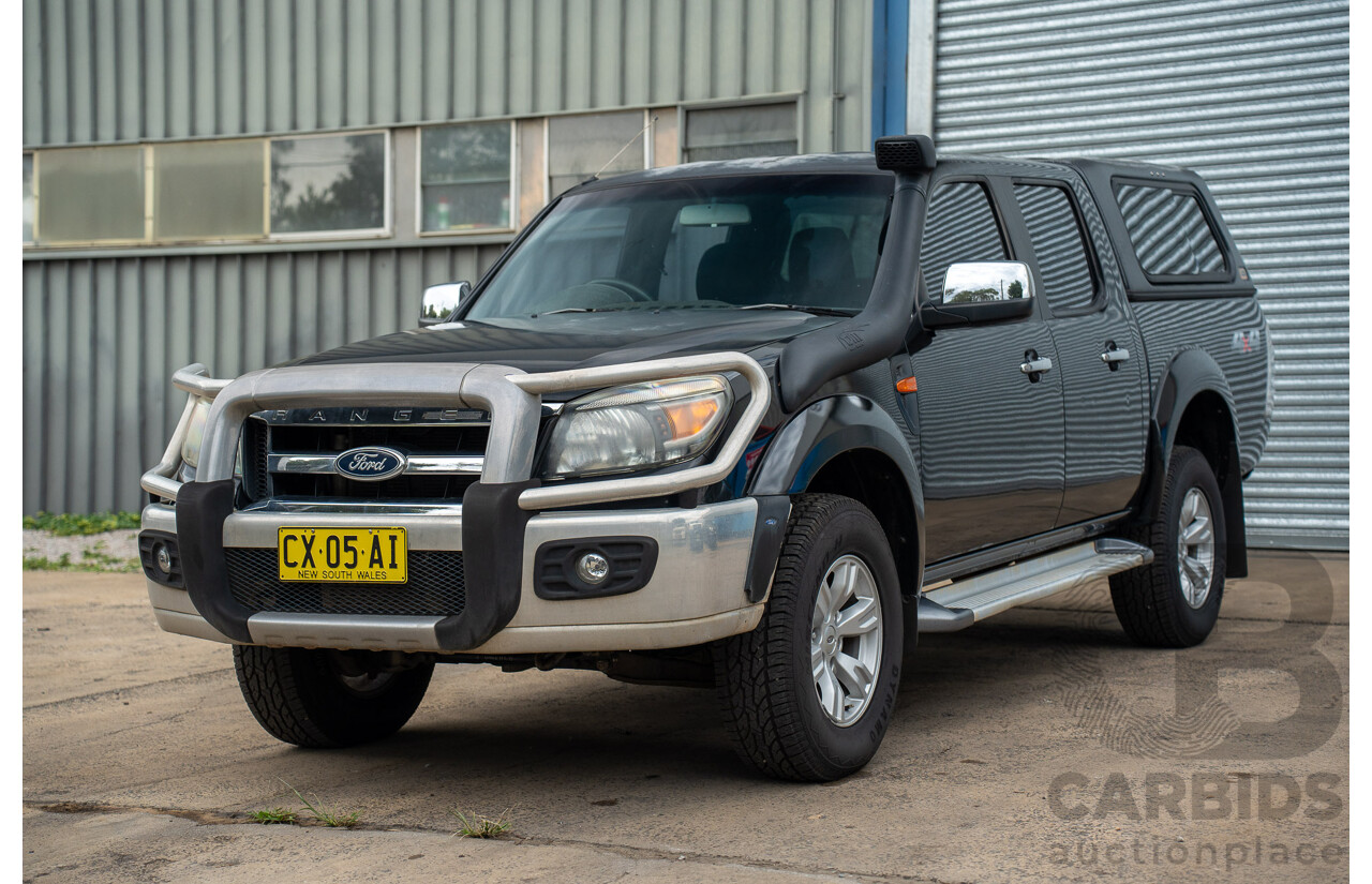 11/2010 Ford Ranger XLT (4x4) PK Dual Cab P/Up Black Mica Turbo Diesel 3.0L