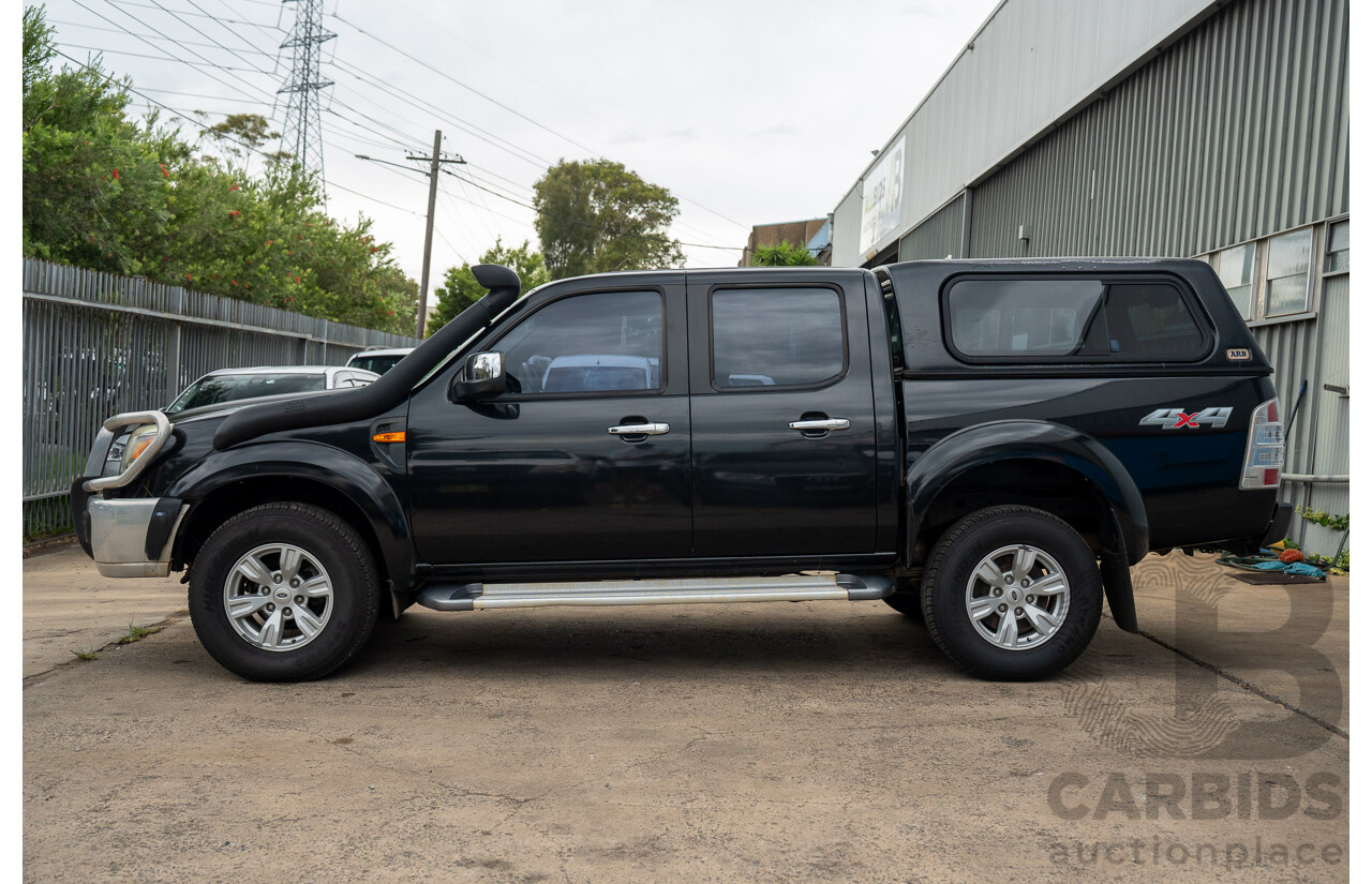 11/2010 Ford Ranger XLT (4x4) PK Dual Cab P/Up Black Mica Turbo Diesel 3.0L