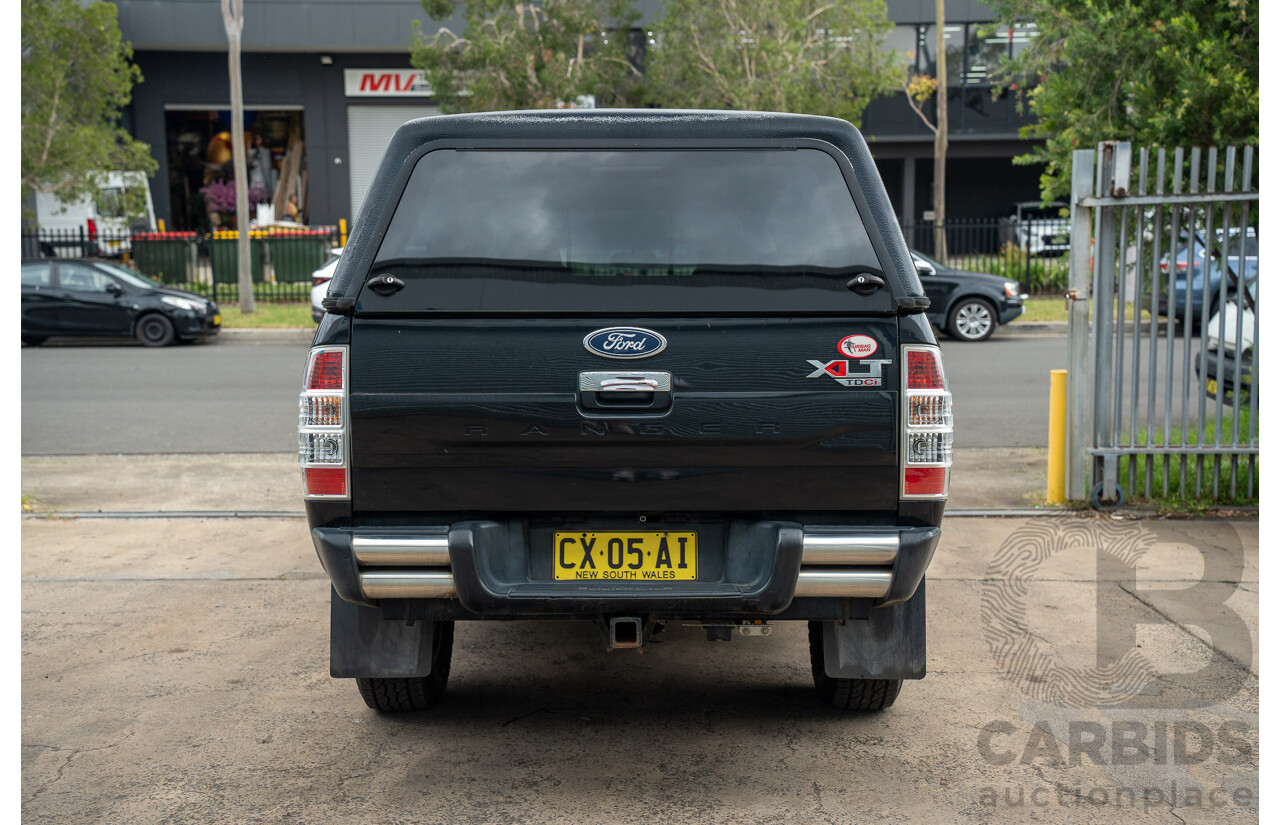 11/2010 Ford Ranger XLT (4x4) PK Dual Cab P/Up Black Mica Turbo Diesel 3.0L