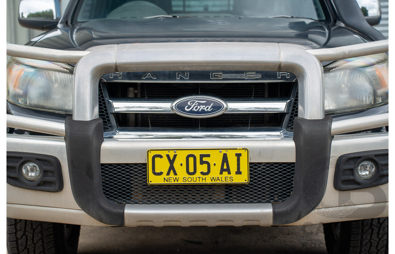 11/2010 Ford Ranger XLT (4x4) PK Dual Cab P/Up Black Mica Turbo Diesel 3.0L