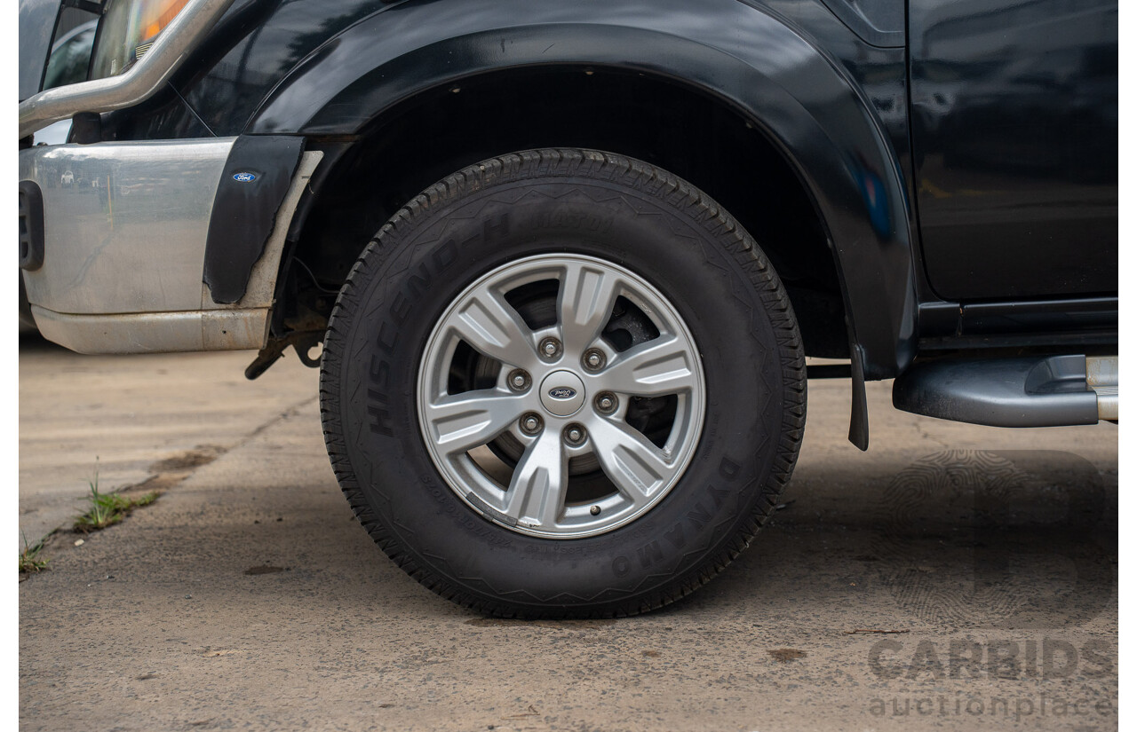 11/2010 Ford Ranger XLT (4x4) PK Dual Cab P/Up Black Mica Turbo Diesel 3.0L