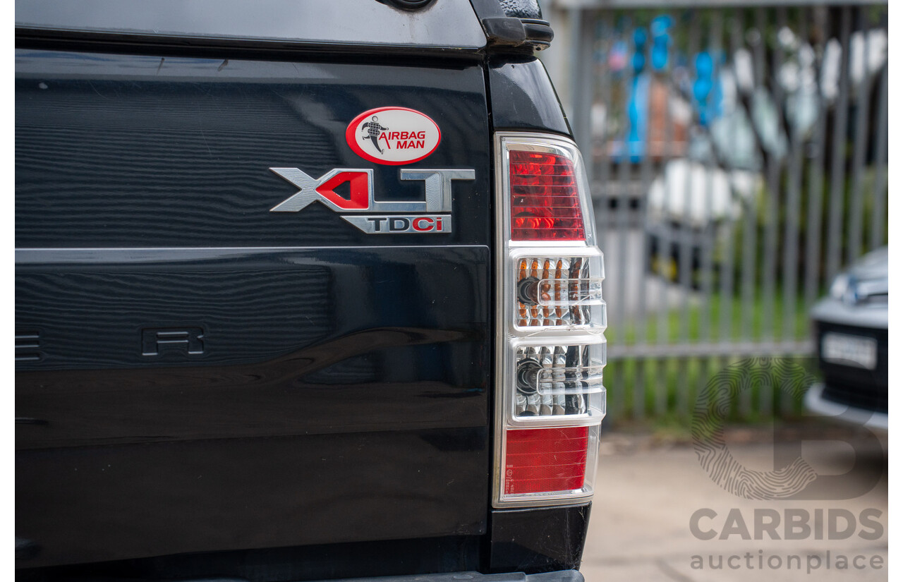 11/2010 Ford Ranger XLT (4x4) PK Dual Cab P/Up Black Mica Turbo Diesel 3.0L