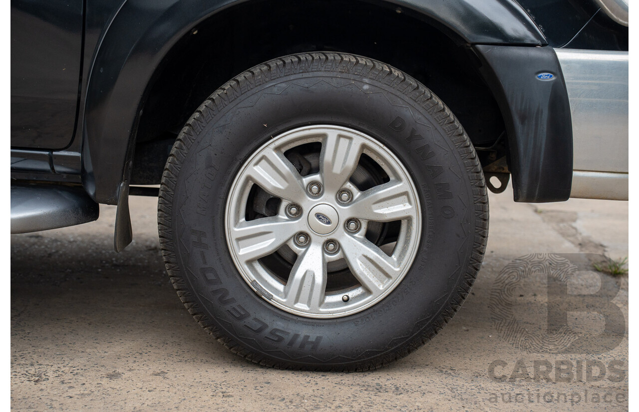 11/2010 Ford Ranger XLT (4x4) PK Dual Cab P/Up Black Mica Turbo Diesel 3.0L