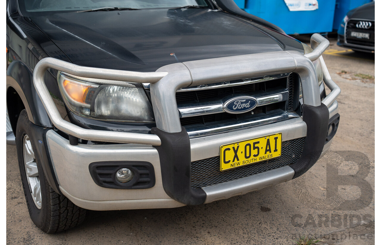 11/2010 Ford Ranger XLT (4x4) PK Dual Cab P/Up Black Mica Turbo Diesel 3.0L