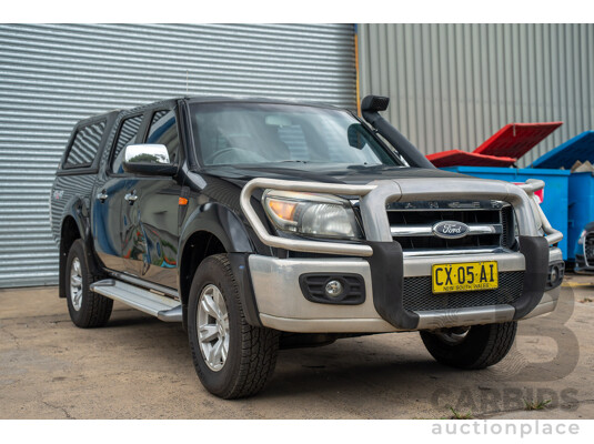 11/2010 Ford Ranger XLT (4x4) PK Dual Cab P/Up Black Mica Turbo Diesel 3.0L