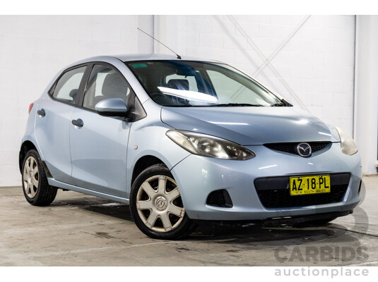 11/2008 Mazda Mazda2 Neo DE 5d Hatchback Icy Blue Metallic 1.5L