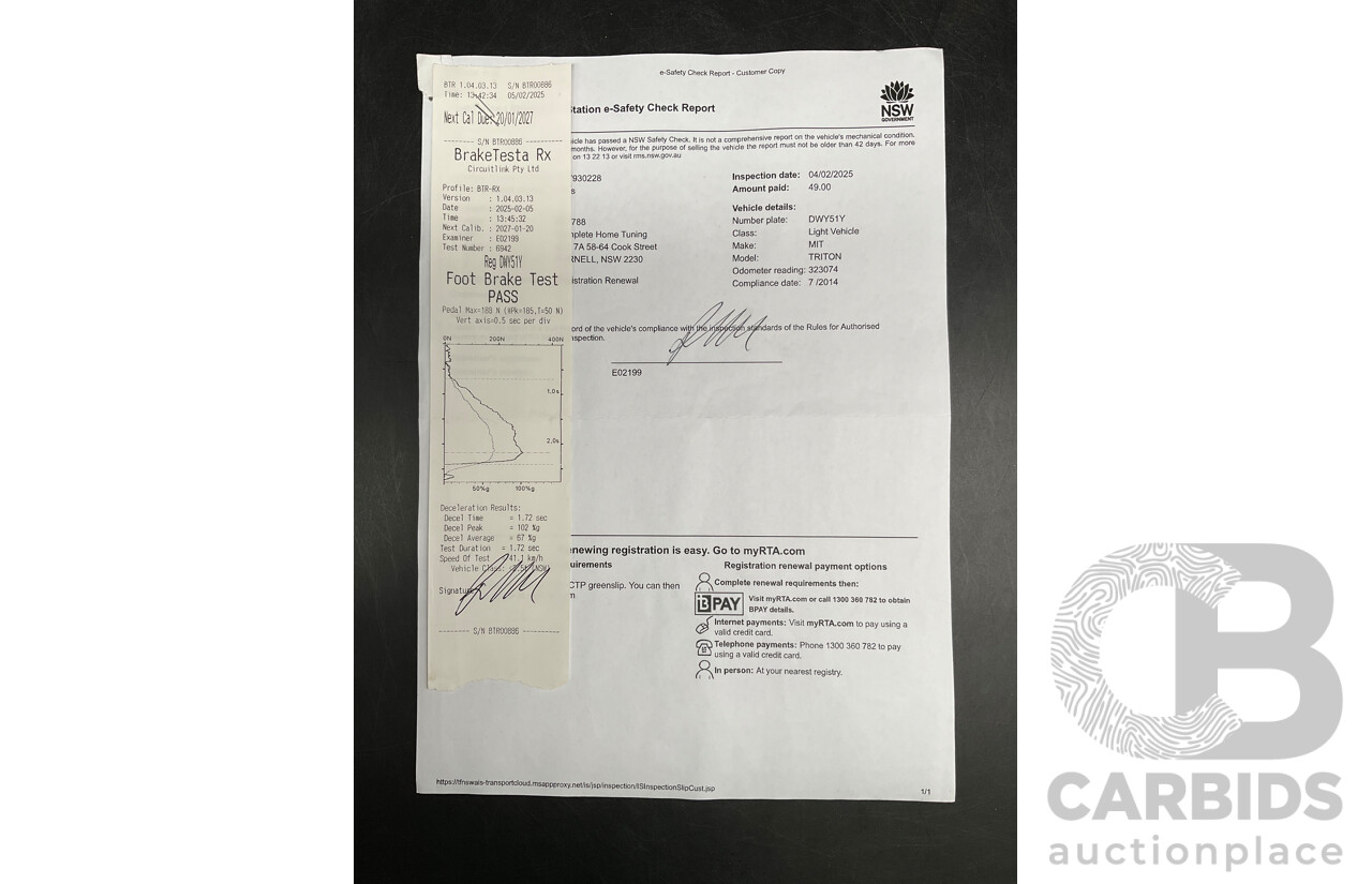 7/2014 Mitsubishi Triton GLX (4x4) MN MY15 Double Cab Utility Solid White Turbo Diesel 2.5L