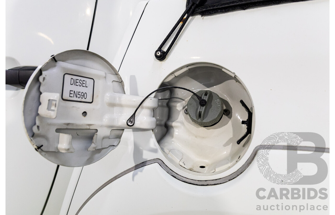 7/2014 Mitsubishi Triton GLX (4x4) MN MY15 Double Cab Utility Solid White Turbo Diesel 2.5L