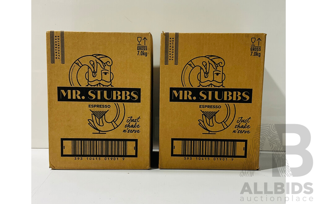 Collection of Two Boxes of Six 750ml Mr. Stubbs Espresso Cocktail