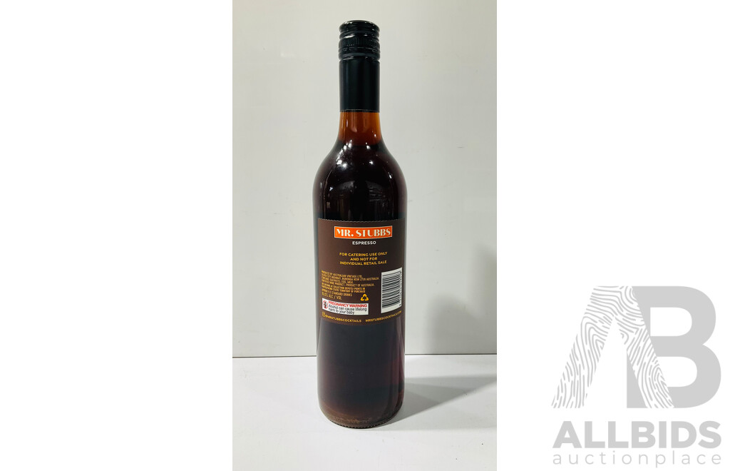 Collection of Two Boxes of Six 750ml Mr. Stubbs Espresso Cocktail