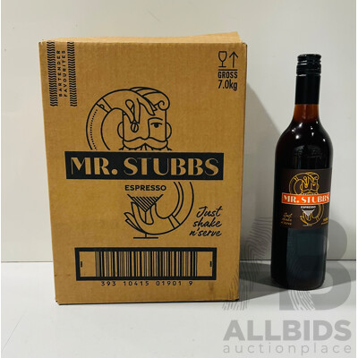 Box of Six 750ml Mr. Stubbs Espresso Cocktail