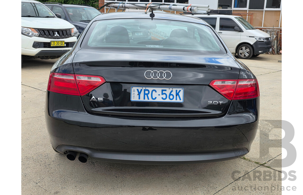 11/2009 Audi A5 TFSI  8T 2d Coupe Black Turbo 2.0L