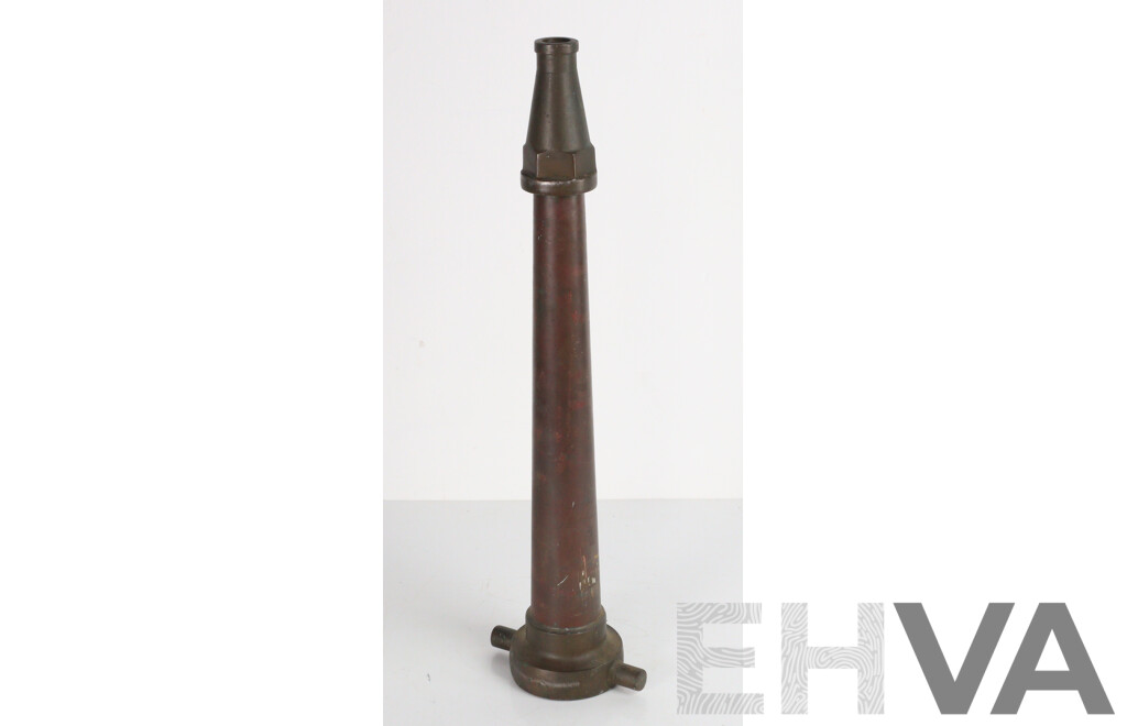 Vintage Brass Fire Hose Nozzle