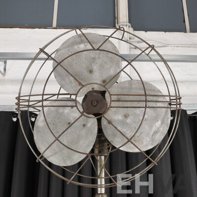 Vintage Industrial Floor Fan by Electricity Meter & Allied Industries Ltd - Email.LTD