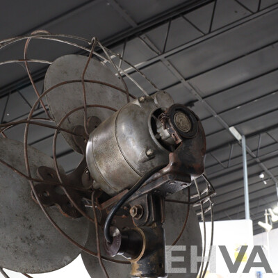 Vintage Industrial Floor Fan by Electricity Meter & Allied Industries Ltd - Email.LTD