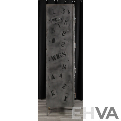 Vintage Metal Eight Bay Locker