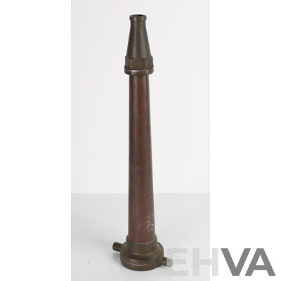 Vintage Brass Fire Hose Nozzle