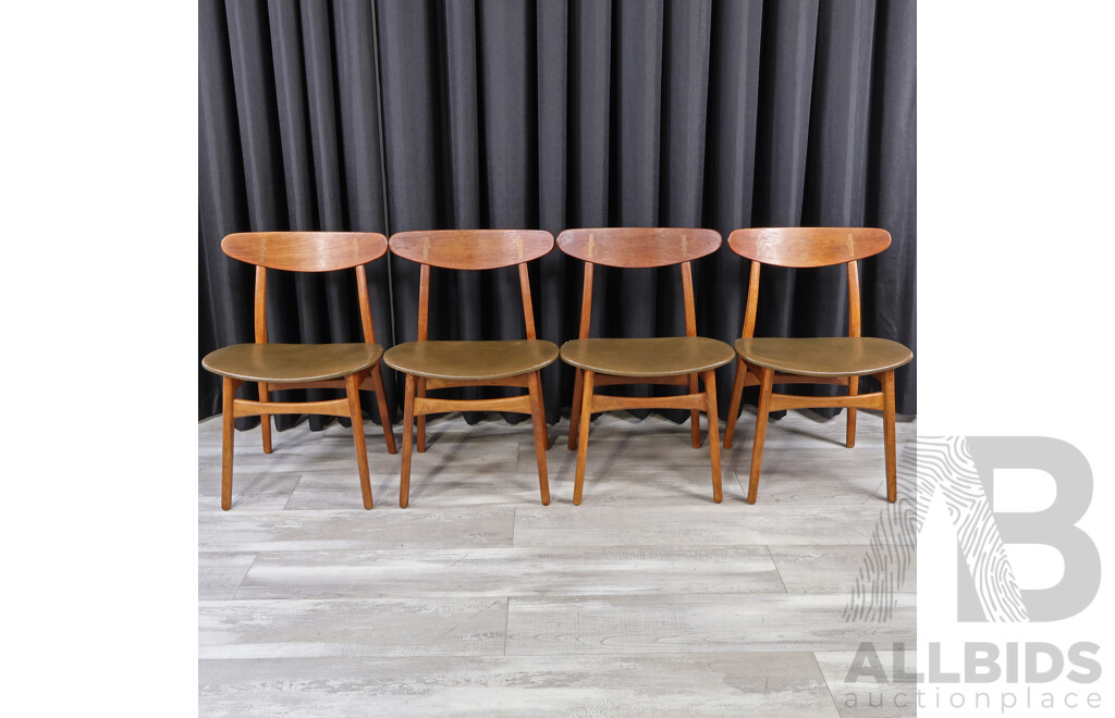 Set of Four CH30 Dining Chairs by Hans Wegner for Carl Hansen