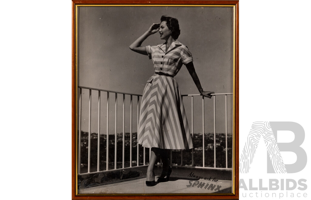 Set of Five Vintage Fashion Advertisements