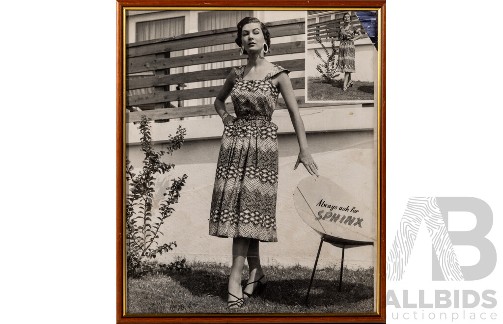 Set of Five Vintage Fashion Advertisements