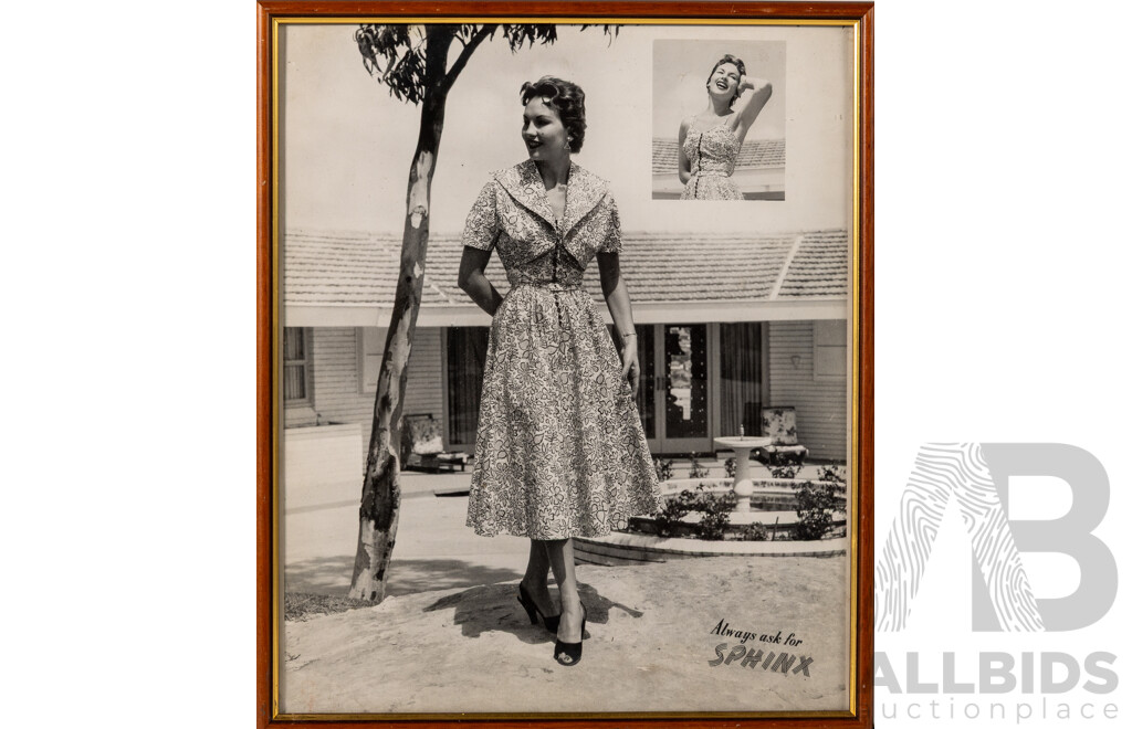 Set of Five Vintage Fashion Advertisements