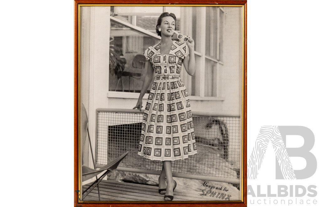 Set of Five Vintage Fashion Advertisements
