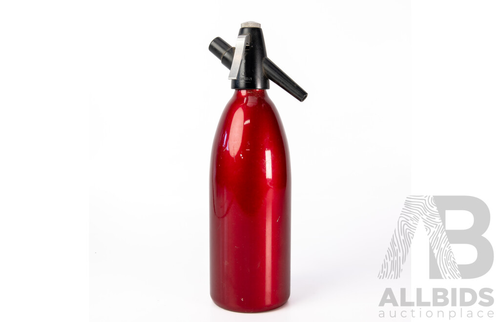Mid Century West German Heimsyphon Apple Red Soda Siphon