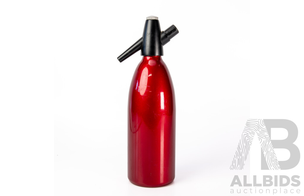 Mid Century West German Heimsyphon Apple Red Soda Siphon
