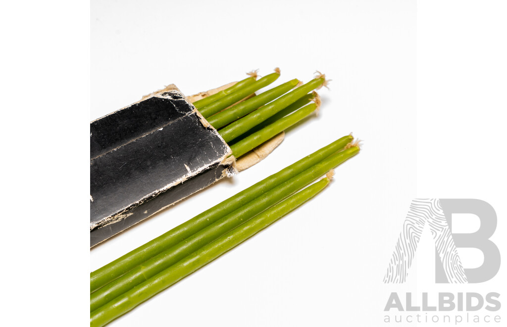 Mid Century Box Dipped Danish Taper Candles, Nordic Collection by Hallmark Candle