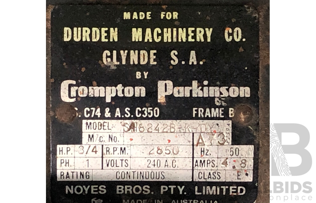 Durden SP8-450 Junior Joiner with Metal Stand