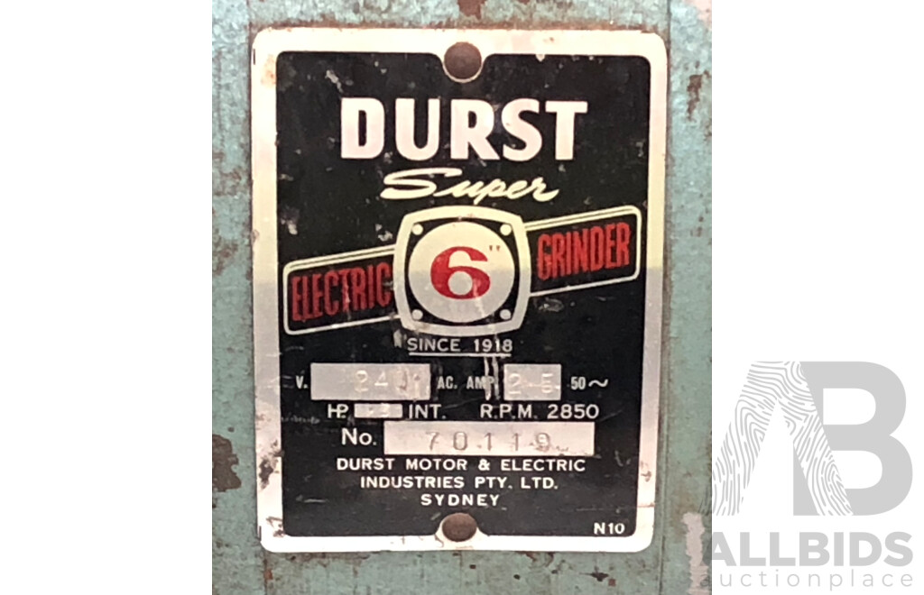 Durst 6 Inch Bench Grinder