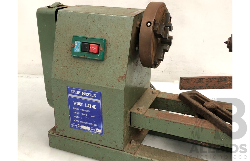 Craftmaster 1000mm Wood Turnng Lathe