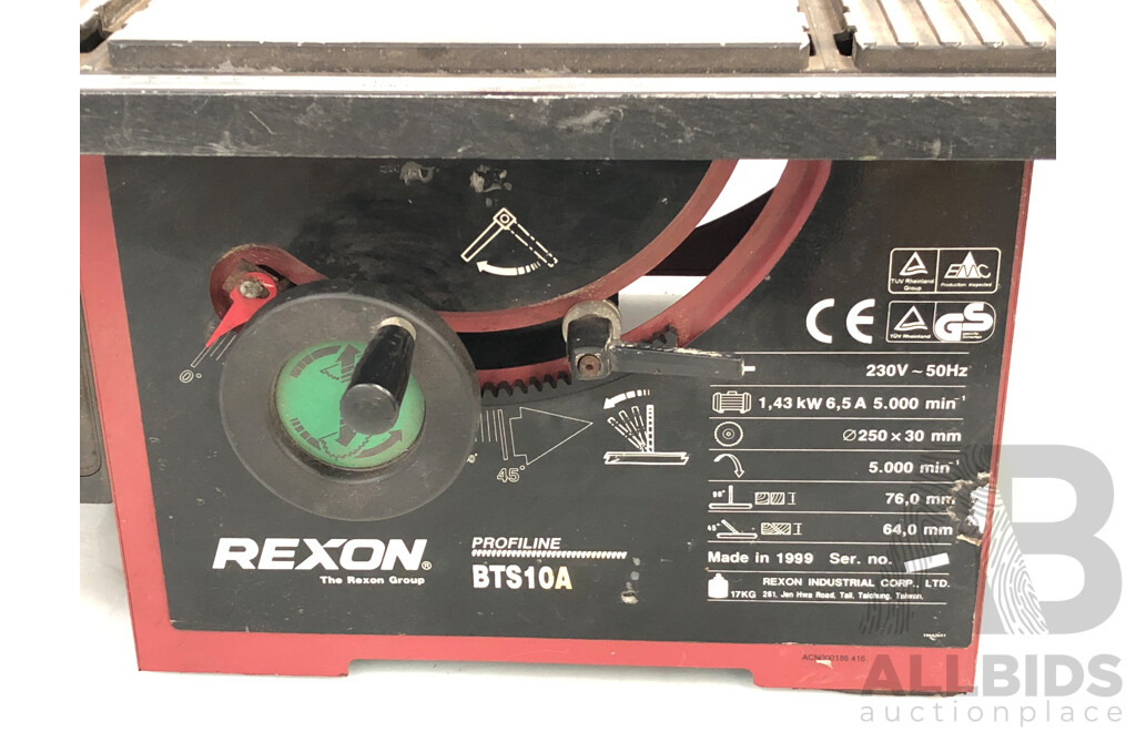 Rexon 250mm Electric Table Saw