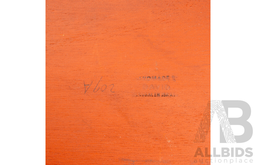 Mid Century Hand Made Wooden Serving Tray