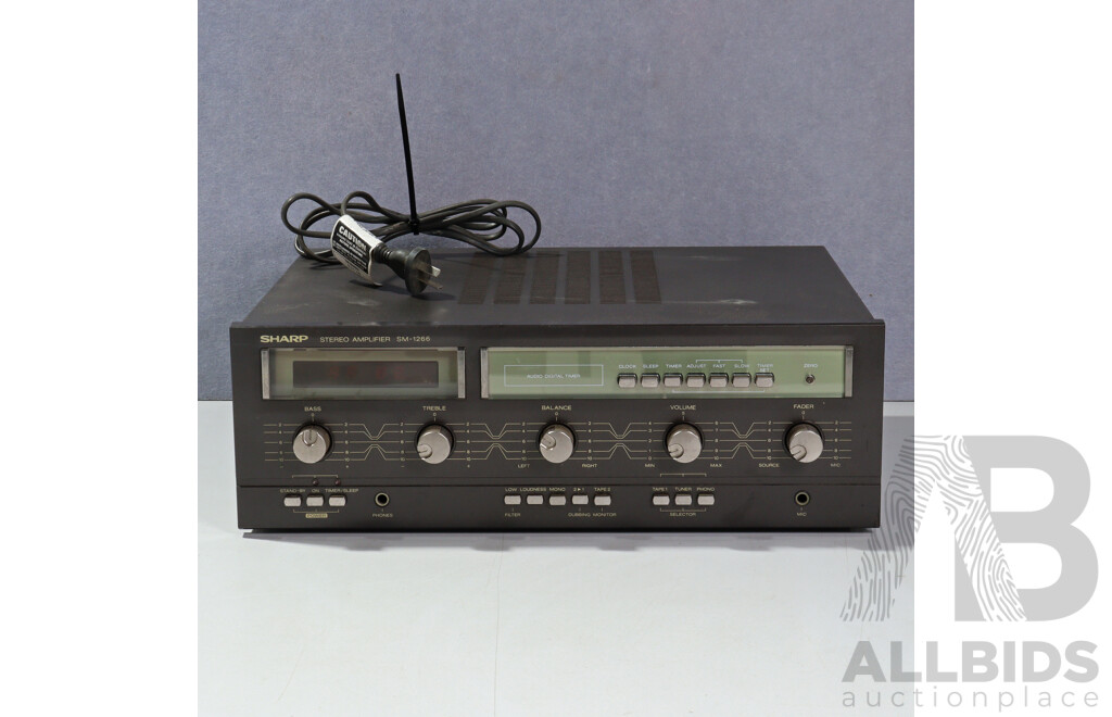 Sharp Stereo SM 1266 H Amplifier