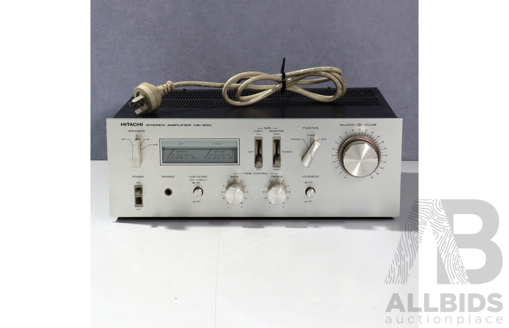 Hitachi Stereo Amplifier HA 330