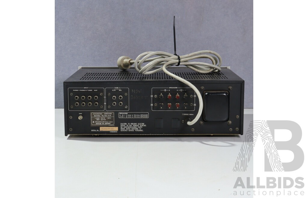 Hitachi Intergrated Stereo Amplifier HA 410