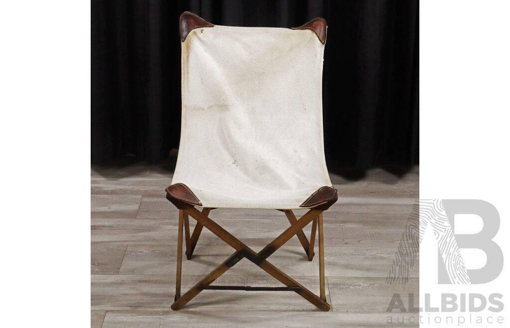 Vintage Timber Folding Deck Chair