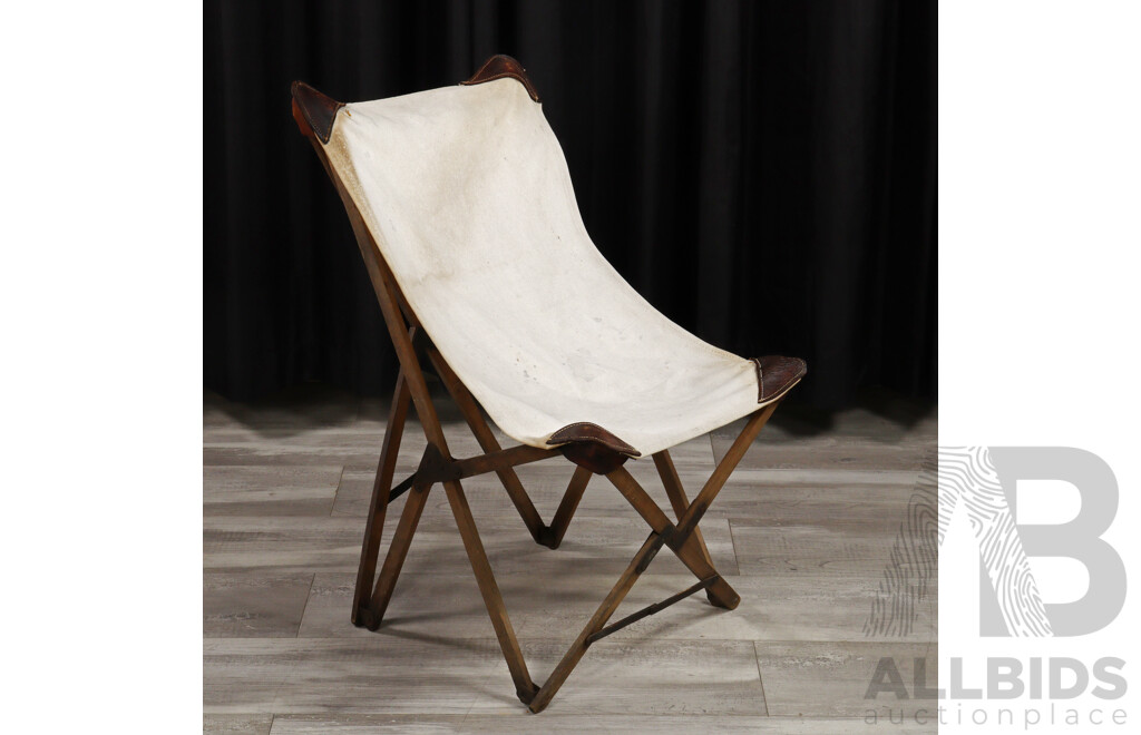 Vintage Timber Folding Deck Chair