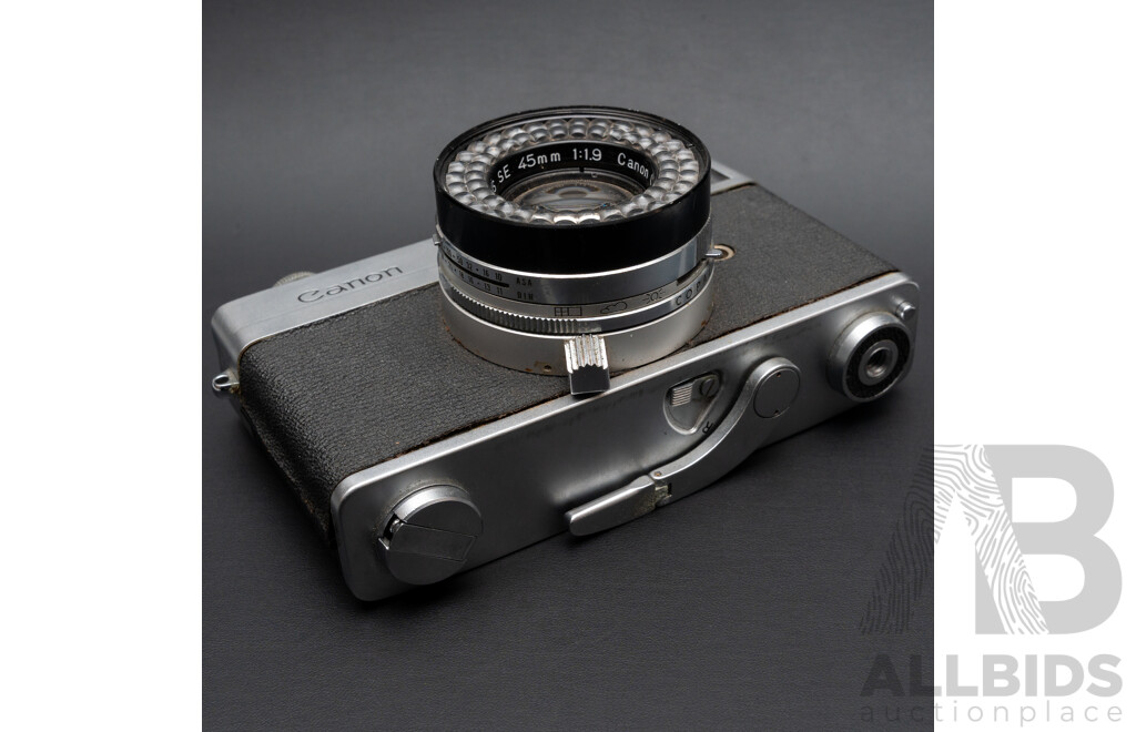 Lot of Four Vintage Cameras - Canonet, Kodak Disc 4000, Kodak Retinette