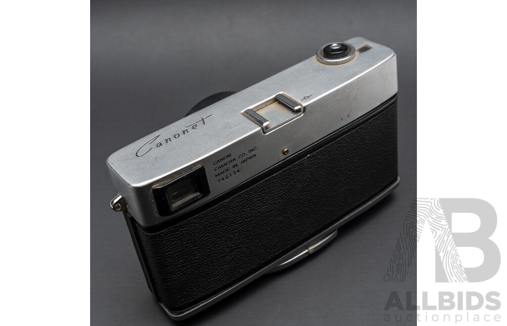 Lot of Four Vintage Cameras - Canonet, Kodak Disc 4000, Kodak Retinette