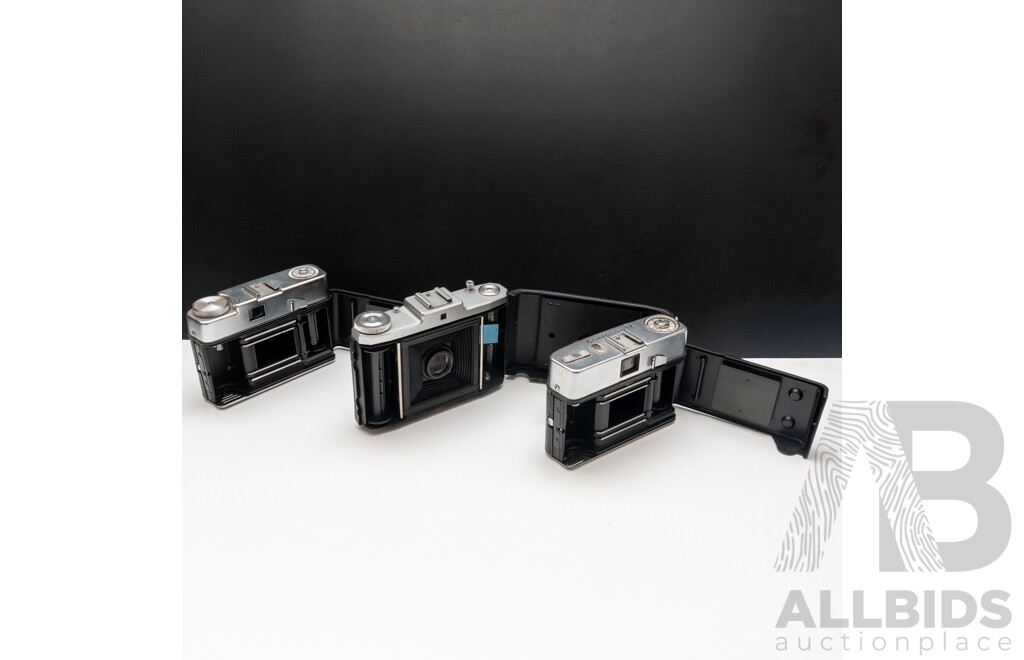 Lot of Three Ziess Ikon Cameras - Contessa LK, Colora and Nettar