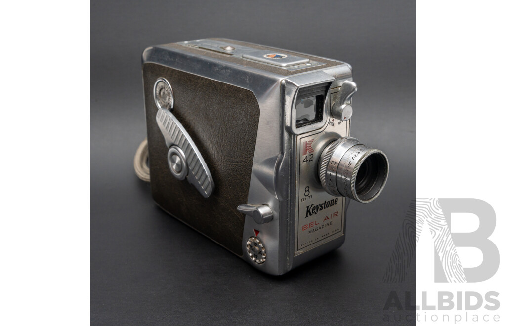 Lot of Three Super 8mm Video Cameras - Chinon Zoom 8, Sankyo, Keystone Bel Air