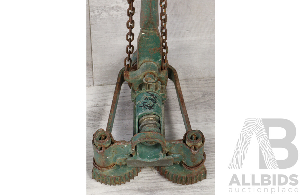 Pair of Vintage Metal Floor Board Clamps