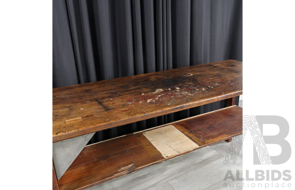 Industrial Timber Works Bench