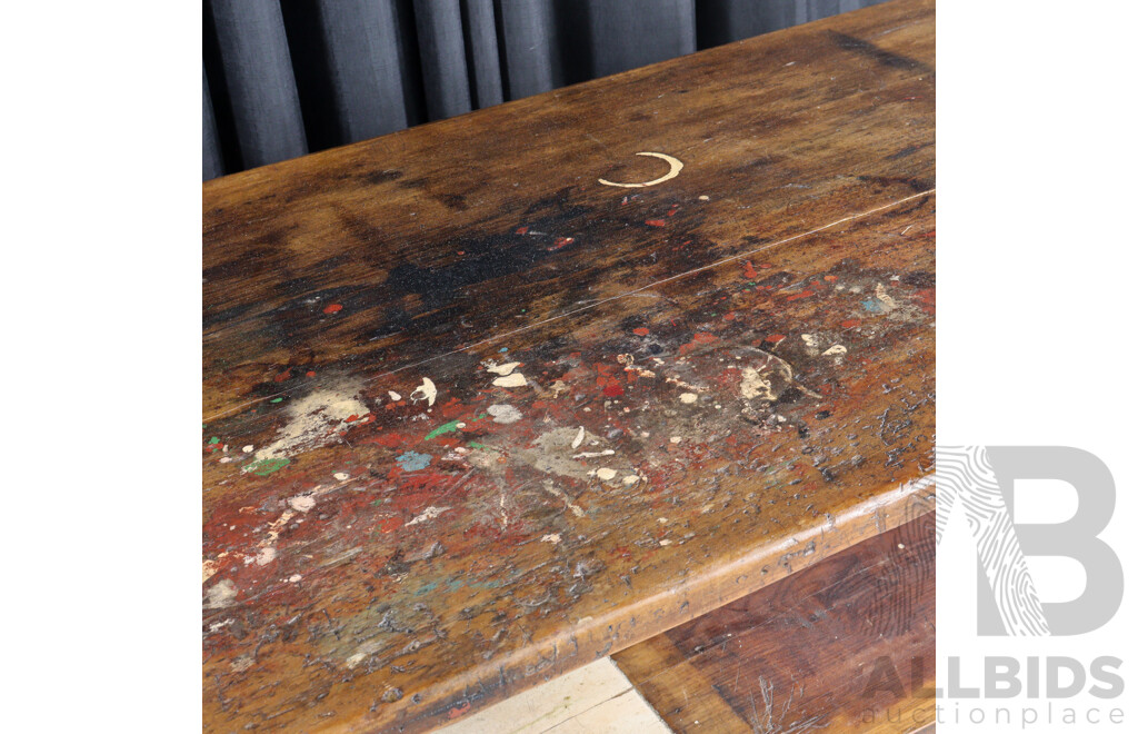 Industrial Timber Works Bench