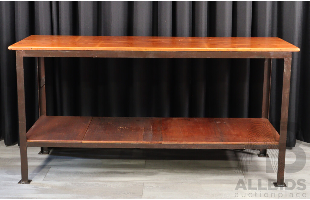 Industrial Metal Based Workman's Bench